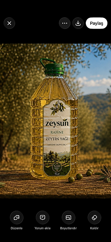 Zeysun Rafine zeytinyağı pet 5L